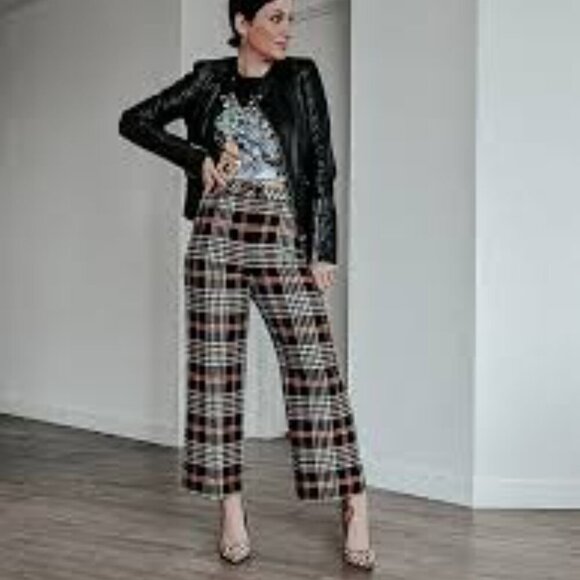 ONE OF A KIND Vintage Wide Leg Brocade Pants | AMAZING FABRIC!! | 29x24 | adL - Picture 4 of 16